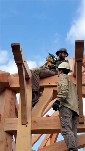 Timber framing blends beauty and utility.