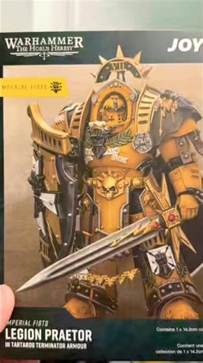 Imperial Fists Legion Praetor in Tartarus Terminator Armour #joytoy #warhammer40k #imperialfists