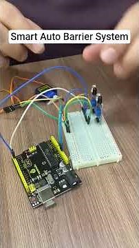 Smart Auto Barrier System using Arduino and LCD screen #arduino #programming #project #iot #robot