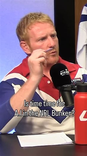 The Bye Round Podcast with James Graham on Instagram: "Jimmy floats the idea of having A.I in the NRL Bunker 🤔 Would you be keen to see this?!"