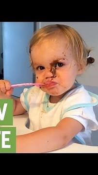 Hilarious baby shows us how NOT to eat your dessert