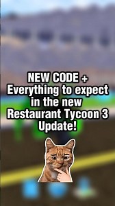 NEW CODE + Everything new in the new update in Restaurant Tycoon 3! #roblox #restauranttycoon3