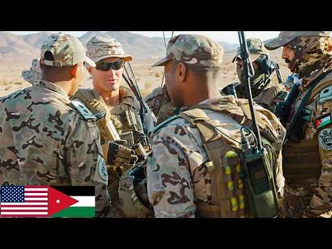 US Marines in Jordan: joint military training with live firing.