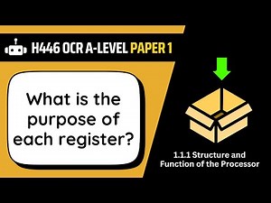 CPU Registers | 1.1a | OCR A-Level Computer Science