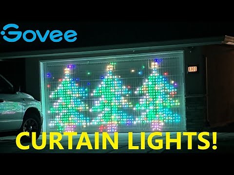 Govee curtain lights on the garage door - permanent installation (step-by-step)