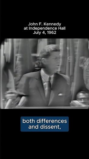 JFK at Independence Hall, July 4, 1962