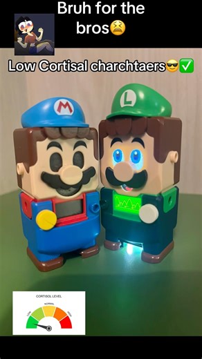 HIGH CORTISOL VS LOW CORTISOL🥸 #memes #supermariobros #pomni