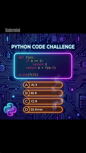 Recursion Basics 🤯🐍 | What Does This Return? #shortfeed #ytshorts #viral #coding #mcq