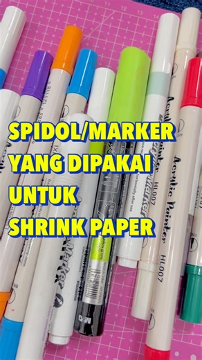 RorodinART Gallery (illustrator) | Ini spidol yang selalu aku sarankan untuk kerajinan tangan #shrinkpaper #shrinkplastic #shrinkydinks #tutorial #idejualan #idebisnis #keychains | Instagram