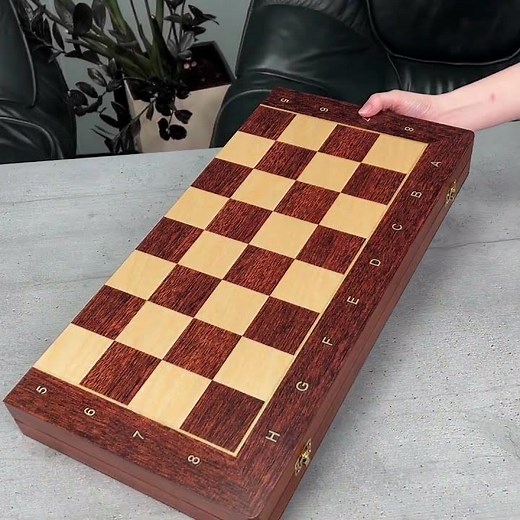 Handcrafted wooden chess set that's pure craftsmanship #chess #woodworking #luxury