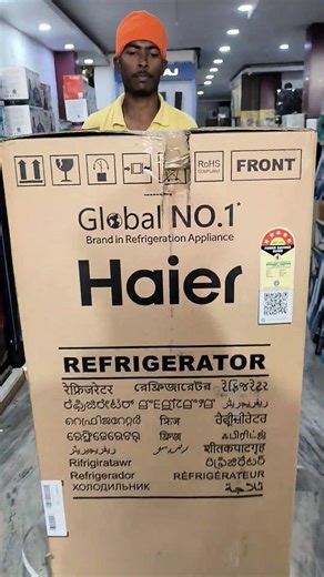 haier 5 star refrigerator unboxing