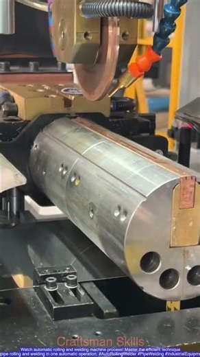 Automatic Rolling & Welding Machine | Process Demo