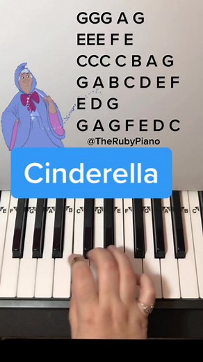 How to Play Bibbidi Bobbidi Boo from Cinderella on Piano