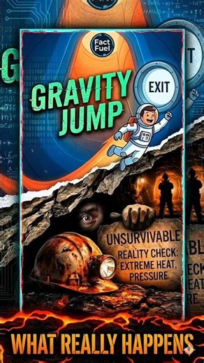 What happens if you jump into a hole through the center of the Earth?🌍🕳️#fyp#Science #Space #Physics