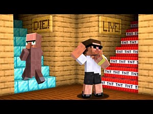 Carry and Doorbin Choose the Right Stair in Minecraft..