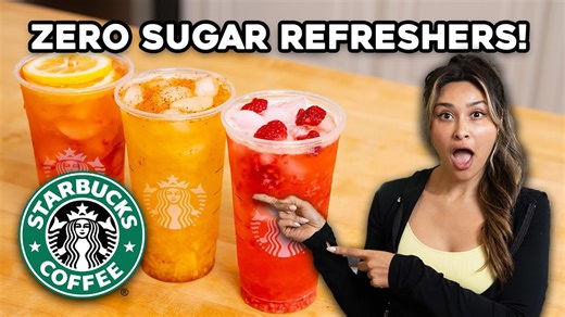 Make your own Starbucks refreshers at home! Zero sugar weight loss