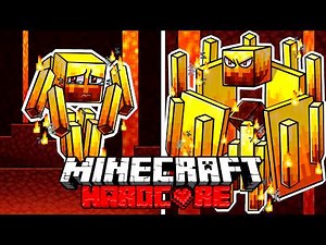 I Survived 1000 DAYS as a BLAZE in HARDCORE Minecraft!- Glowing Mobs Compilation