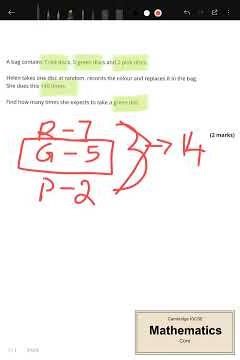 Challenge: Solve Probability Questions in SECONDS! ⏱️| #igcsemath #shorts #maduraimathssir