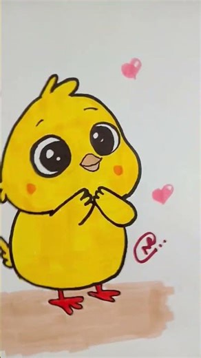 cute chick🐣#art#drawing #artcreative #artforbeginners #chicks #cutechicksketch #chickdrawing#drawing