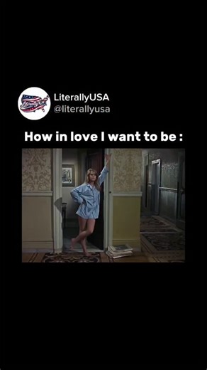 Literally USA on Instagram: "That’s a classic romantic moment from classic cinema. This video features a scene from the 1967 film Barefoot in the Park, starring Jane Fonda as Corie Bratter and Robert Redford as Paul Bratter, capturing the playful dynamic between the newly married couple early in their relationship. The scene takes place in the hallway of their vintage apartment building, just outside their front door, with Corie leaning against the doorframe while wearing an oversized light blue