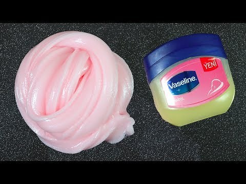 How to make jelly fluffy vaseline slime - DIY petroleum jelly slime - No Borax