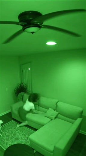 Wait For It... Night Vision Camera Catches Something Terrifying! 🎥🧥 #paranormal #scary #shorts