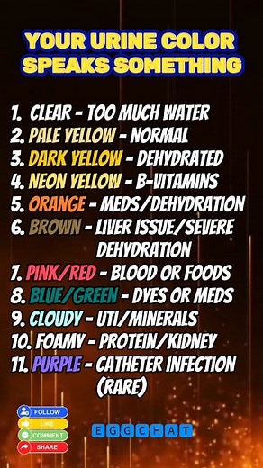 250K views · 1.6K reactions | As you determine while urinating is different color there's something. Colored or foamy or clear sometimes it's tell. There's something to do if you have. If symptoms persist consults a doctor's ‍⚕類 #educationalcontent #urine #healthtips #health #healthylifestyle #healthiswealth | Egg Chat | Facebook
