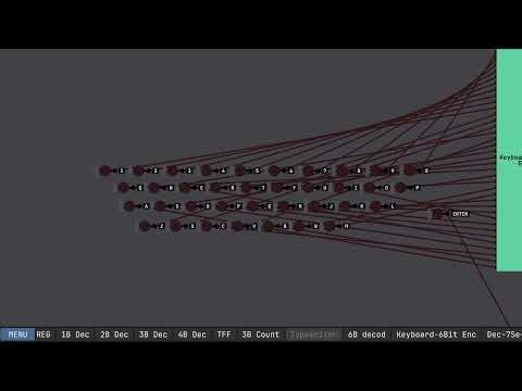 TYPEWRITER in Digital Logic Sim by Sebastian Lague