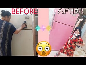 How to Re-Paint your Fridge? | Easy and cheap fridge make over