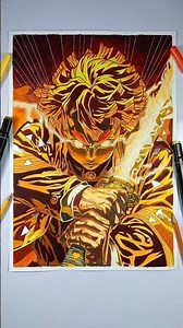 Drawing Zenitsu 🔥 From Demon slayers #art