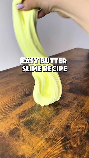 DIY butter slime#slimes #makingslime #slimee #slimewithoutactivator #butterslime