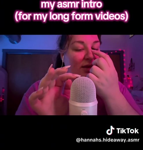 I just realized my hibernators over here may have never heard my intro before??? #asmr #hannahshideawayasmr #whisper #micscratchingasmr #relaxing