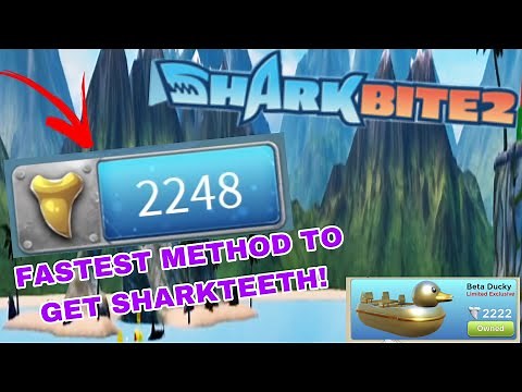 *FASTEST* METHOD ON GETTING SHARKTEETH IN SHARKBITE 2! (Roblox)