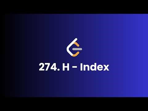 H-Index | Leetcode #274 | Easy Python Solution