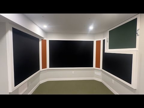 DIY ACOUSTIC PANEL FABRIC WALLS! HOME STUDIO!