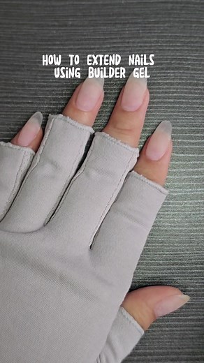 No tips? No problem. Here's how I extend my nails with builder gel. ❤️ #extensions #extensionnails #nails #nailextension #nailextensiontutorial #buildergel #buildergelextensions #fyp