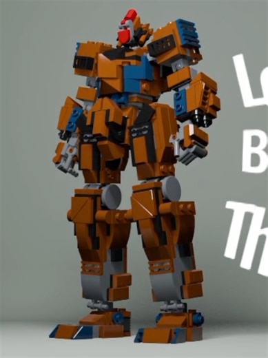 Lego Mech Build Tutorial: AGUS 01 in 3D Animation