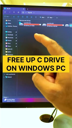2.1K views · 11 reactions | how to free up C drive on windows pc? #cyberstore #software #pc #tricks #tipsandtricks | Cyberstore Digital | Facebook