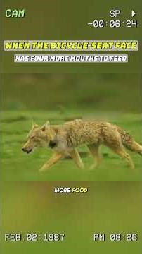 When the bicycle-seat face has 4 mouths to feed. #shorts #fypシ #animals