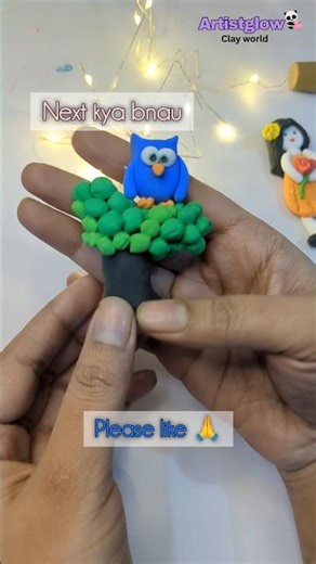 DIY Cute Clay Owl 🦉 | How to Make Owl with Air Dry Clay | Easy Clay Art for Beginners #claycraft