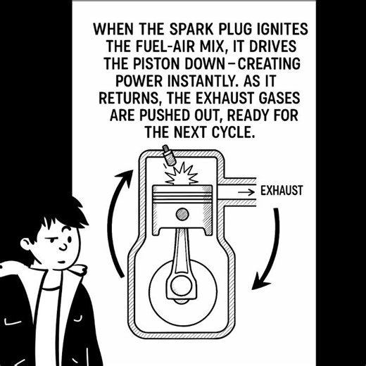 How a Single-Stroke Engine Creates Power in Just One Move ⚙️