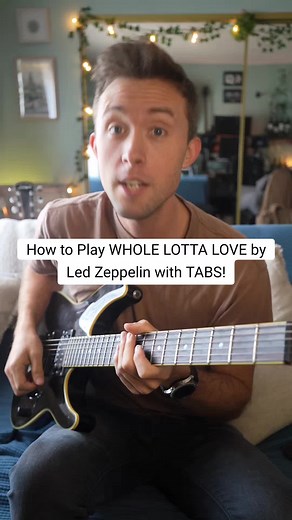 How to Play WHOLE LOTTA LOVE by Led Zeppelin with TABS!