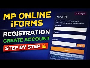 MP Online iForms Registration 2025 | Create Account & Profile Step by Step | All Running Exams