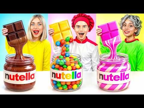 Me vs Grandma vs Chef Cooking Challenge! Genius Hacks With Food by YUMMY JELLY