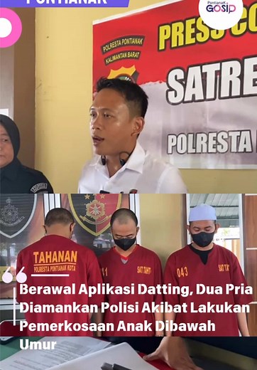 PONTIANAK - Seorang gadis berinisial G (16) tahun di Kota Pontianak menjadi korban pelampiasan hawa nafsu. Gadis malang tersebut diperkosa oleh dua orang secara bergilir di sebuah kantor di Pontianak. Kasat Reskrim Polresta Kota Pontianak, Kompol Antonius Trias menuturkan, kejadian bermula saat korban berkenalan dengan tersangka di salah satu aplikasi datting. “Kejadian ini terjadi pada 29 November 2024, sekitar pukul 02.00 WIB. Tempat kejadiannya di salah satu kantor di jalan Gusti Hamzah, DN m