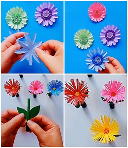 263K views · 1.6K reactions | Learn to Make Easy Paper Flowers in Quick Steps | Kids Planet | Facebook