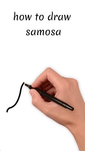 How to Draw Samosa for Kids | बच्चों के लिए समोसा बनाना सीखें | Food Drawing Step by Step | KidsTube