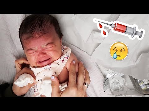 BABY ABELLA GETS HER FIRST SHOTS (SHE'S 2 MONTHS)