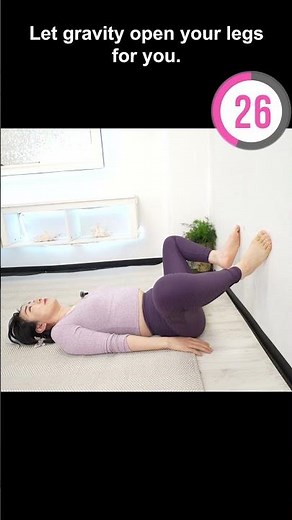 Putting your feet on the wall will do wonders for your body!