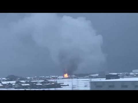 新幹線の車内から見た予期せぬ火災｜金沢での出来事